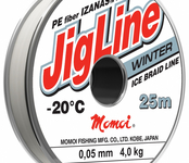 Шнур JigLine Winter 0,20 мм, 16 кг, 25 м, серый