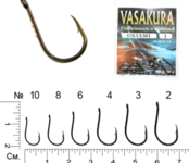 Крючок Vasakura New Okiami №8 (10шт. в упак)