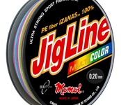 Шнур JigLine Multicolor 0,12 мм, 9,0 кг, 100 м, цветной