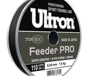 Леска ULTRON Feeder PRO 0,18 мм, 100 м, 4,0 кг, черн. (уп.5 шт)