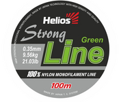 Леска Helios Strong Line Nylon Dark Green 0,45mm/100 (HS-SLG-45/100)