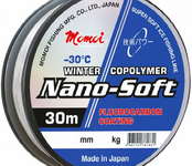 Леска Nano-Soft Winter 0,105 мм, 1.2 кг, 30 м, прозрачная (уп.10шт) -30